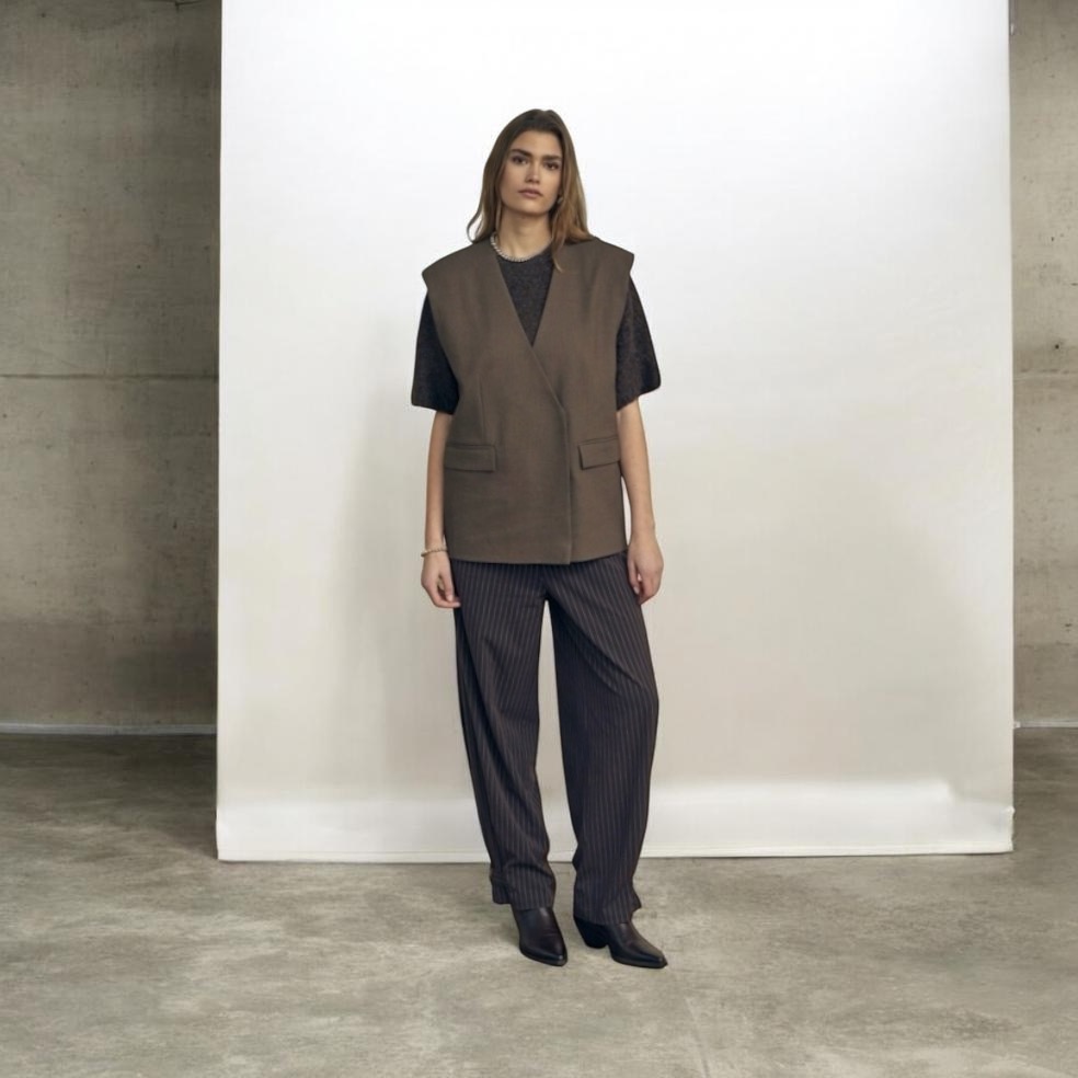 Filippa Mid Waist Pant Tiramisu | Minus