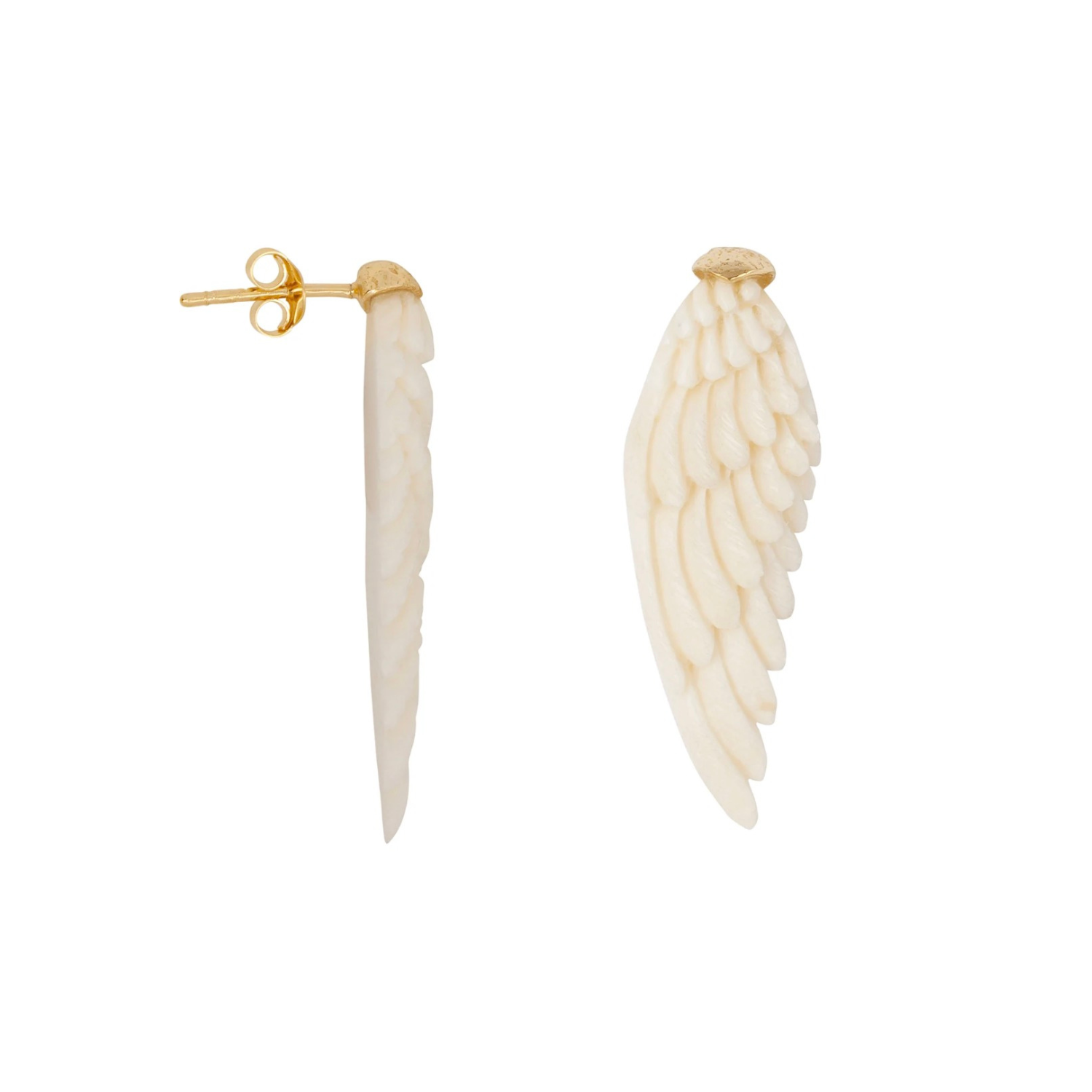 White Wing Stud Earring | Betty Bogaers