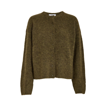 Christa Knit Cardigan Fir Green | Minus