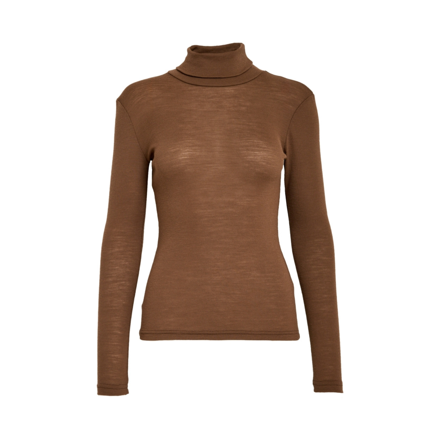 Cally Roll Neck Long Sleeve Top Tiramisu | Minus
