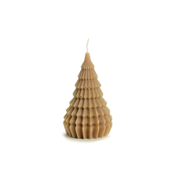 Bruine kerstboomkaars van Rustik Lys brengt een speels kerstaccent in een warme, natuurlijke kleur. De Walnut Cutie Xmas Tree heeft de vorm van een kerstboompje en meet Ø 6 × 10 cm. Dankzij dit compacte formaat geef je hem gemakkelijk een plekje op de eettafel, een bijzettafel of het dressoir. Ook zonder hem aan te steken is het boompje een gezellige toevoeging aan je kerstdecoratie.